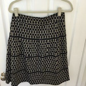 Loft Geoetric Print w Sequin Skirt